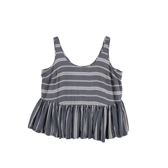 Old Navy Womens 2X Plus Striped Rayon Tank Top - Picture 1 of 8